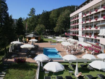 outdoor pool - hotel faern crans-montana valaisia - crans-montana, switzerland