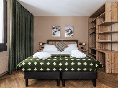bedroom - hotel faern crans-montana valaisia - crans-montana, switzerland