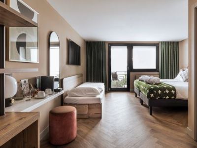 bedroom 2 - hotel faern crans-montana valaisia - crans-montana, switzerland