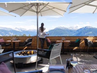 restaurant - hotel crans ambassador - crans-montana, switzerland