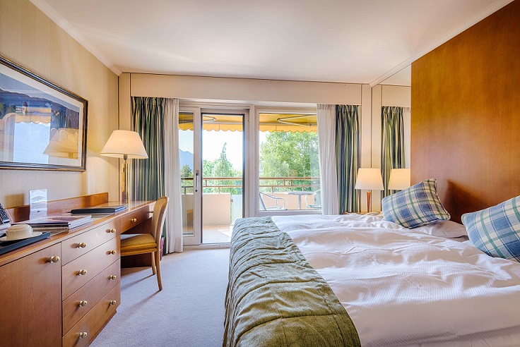 standard bedroom - hotel royal plaza montreux - montreux, switzerland