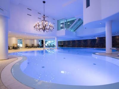 indoor pool - hotel walliserhof grand hotel and spa - saas fee, switzerland