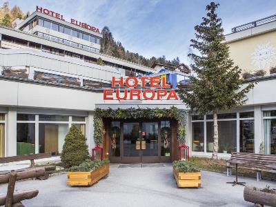 exterior view - hotel europa - st moritz, switzerland