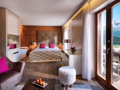 bedroom 3 - hotel giardino mountain - st moritz, switzerland