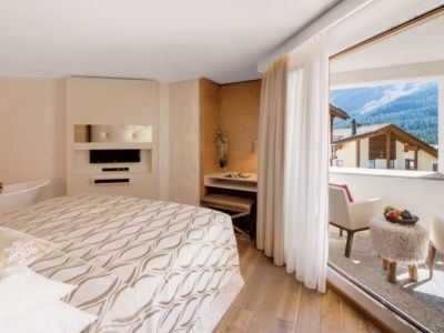 bedroom 5 - hotel giardino mountain - st moritz, switzerland