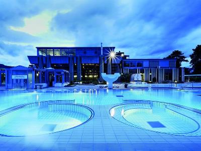 outdoor pool - hotel grand hotel et centre thermal - yverdon les bains, switzerland