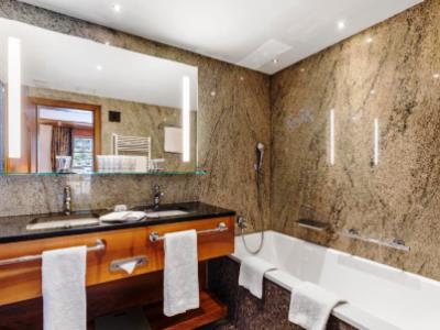 bathroom 1 - hotel grand zermatterhof - zermatt, switzerland
