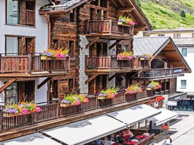 exterior view - hotel hotel and restaurant derby - zermatt, switzerland