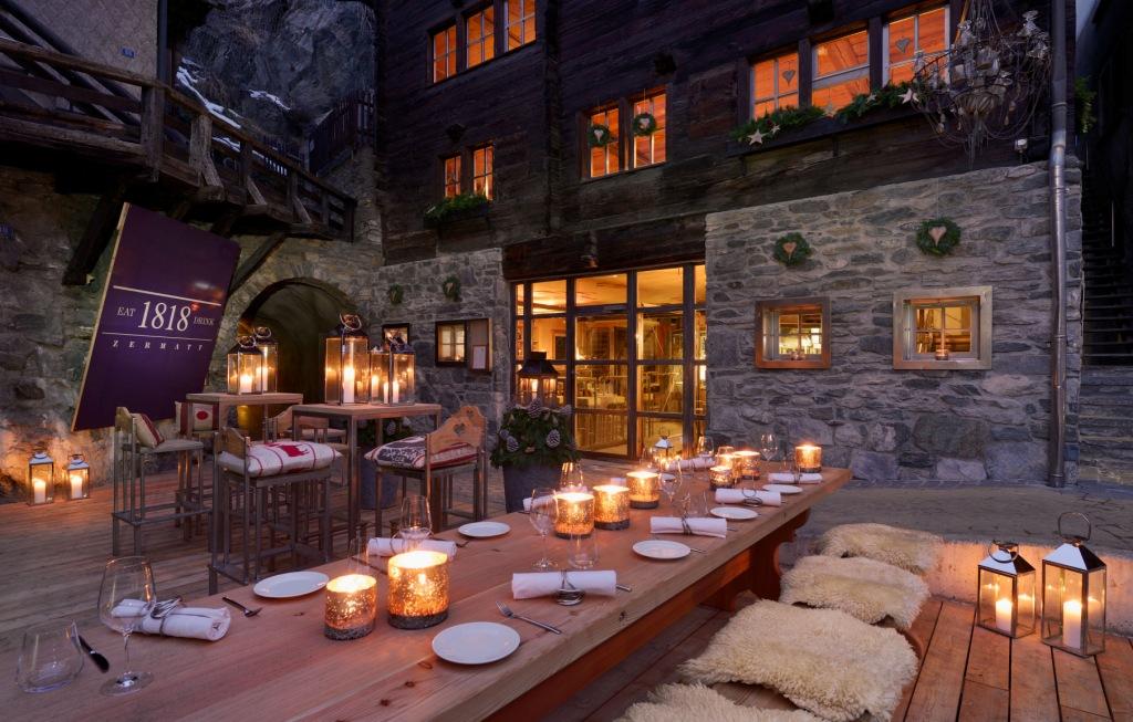 restaurant - hotel monte rosa - zermatt, switzerland