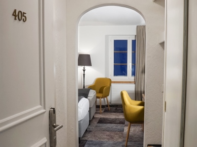 bedroom 8 - hotel de france by thermalhotels - leukerbad, switzerland