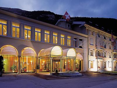 exterior view - hotel thermalhotels n walliser alpentherme - leukerbad, switzerland