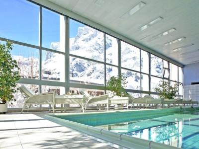 indoor pool - hotel les sources des alpes - leukerbad, switzerland