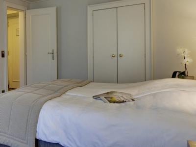 bedroom 2 - hotel les sources des alpes - leukerbad, switzerland