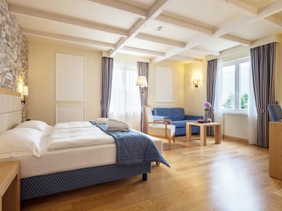 bedroom 1 - hotel kurhaus cademario hotel and spa - cademario, switzerland