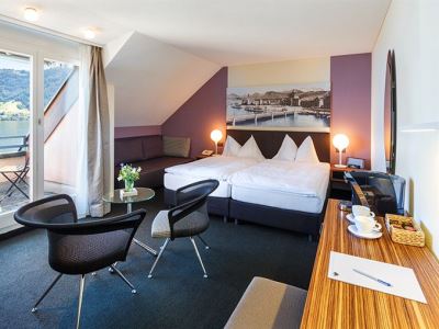 bedroom 5 - hotel seehotel - kastanienbaum, switzerland