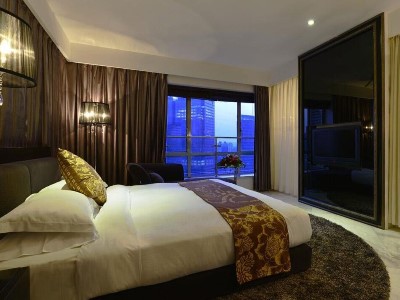 bedroom 2 - hotel kingtown hotel hongqiao shanghai - shanghai, china
