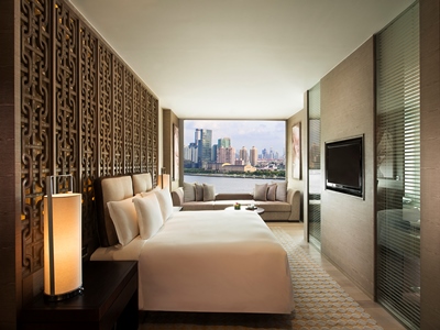 bedroom - hotel banyan tree on the bund - shanghai, china