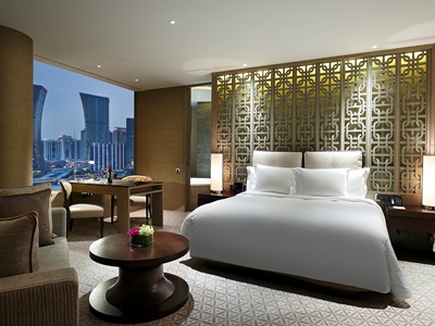 bedroom 1 - hotel banyan tree on the bund - shanghai, china