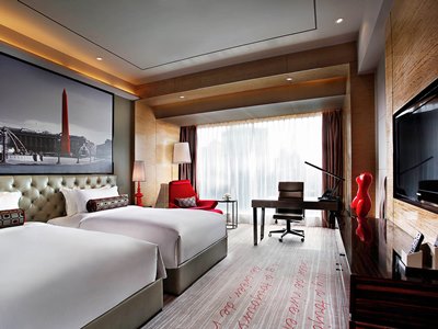 bedroom 1 - hotel sofitel guangzhou sunrich - guangzhou, china