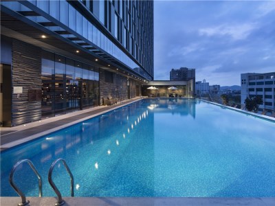 outdoor pool - hotel hilton guangzhou tianhe - guangzhou, china