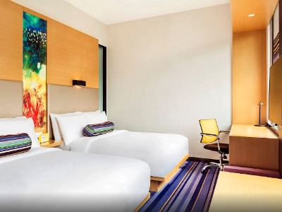 bedroom 2 - hotel aloft guangzhou university park - guangzhou, china