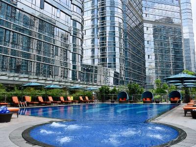 outdoor pool - hotel fraser suites - guangzhou, china