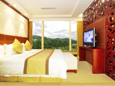 bedroom - hotel baiyun international convention center - guangzhou, china