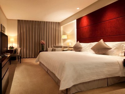 bedroom - hotel howard johnson parkland - dalian, china