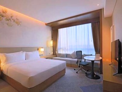 bedroom - hotel hilton garden inn changzhou jintan - changzhou, china