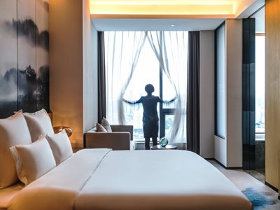 bedroom 1 - hotel pullman fuzhou tahoe - fuzhou, china