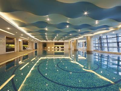 indoor pool - hotel crowne plaza international airport - beijing, china