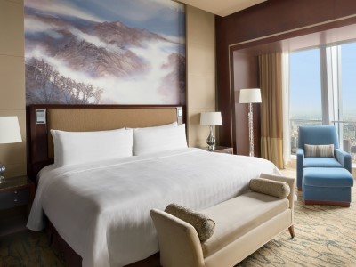 bedroom - hotel china world summit wing - beijing, china