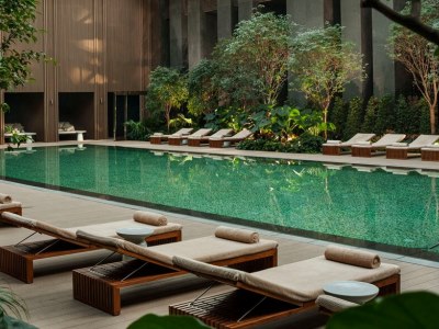 indoor pool - hotel rosewood beijing - beijing, china