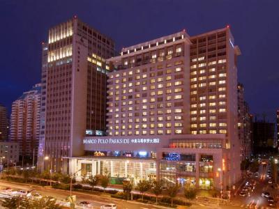 exterior view - hotel marco polo parkside - beijing, china