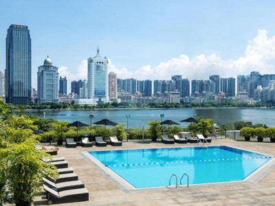 outdoor pool - hotel marco polo xiamen - xiamen, china
