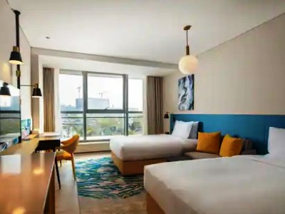 bedroom 1 - hotel hilton garden inn hengqin sumlodol park - zhuhai, china