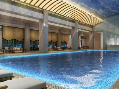 indoor pool - hotel hilton tianjin eco-city - tianjin, china