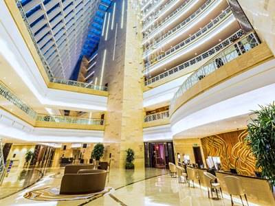 lobby - hotel grand mercure qingdao airlines - qingdao, china
