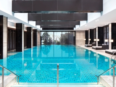 indoor pool - hotel hilton ningbo dongqian lake resort - ningbo, china