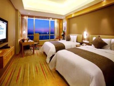bedroom 1 - hotel howard johnson sunshine plaza ningbo - ningbo, china