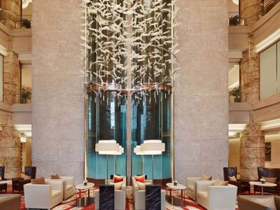 lobby - hotel courtyard by marriott qianjiang - hangzhou, china