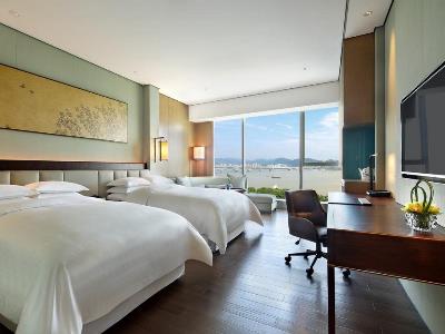bedroom 1 - hotel sheraton grand hangzhou binjiang - hangzhou, china