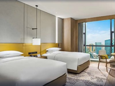 bedroom - hotel hilton jiaxing - jiaxing, china