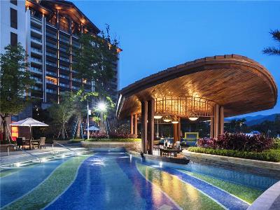outdoor pool 1 - hotel hilton huizhou longmen resort - huizhou, china