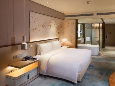 bedroom - hotel hilton quanzhou riverside - quanzhou, china