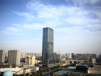 exterior view - hotel hilton shijiazhuang - shijiazhuang, china
