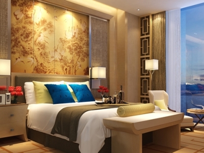bedroom 1 - hotel hilton yantai - yantai, china
