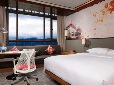 bedroom - hotel hilton garden inn shangri-la - shangri-la, china