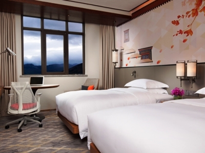 bedroom 1 - hotel hilton garden inn shangri-la - shangri-la, china