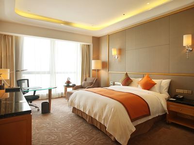 bedroom - hotel wyndham grand plaza royale changsheng - jiangyin, china